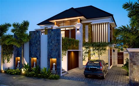 Jasa desain rumah berpengalaman & terpercaya. Desain Rumah Mewah Style Villa Bali Modern di Jakarta Jasa ...
