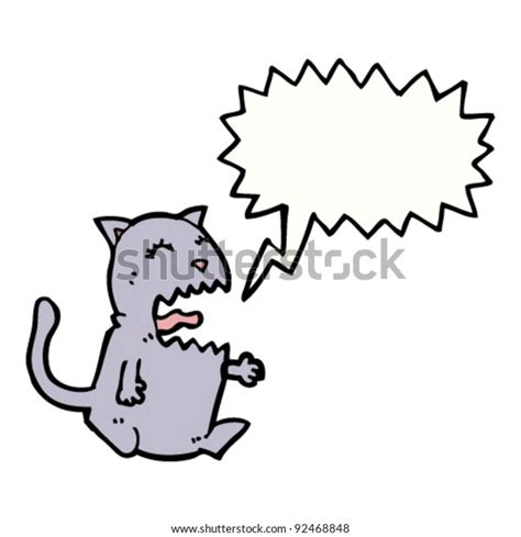 Screaming Cat Cartoon Stock Vector Royalty Free 92468848 Shutterstock