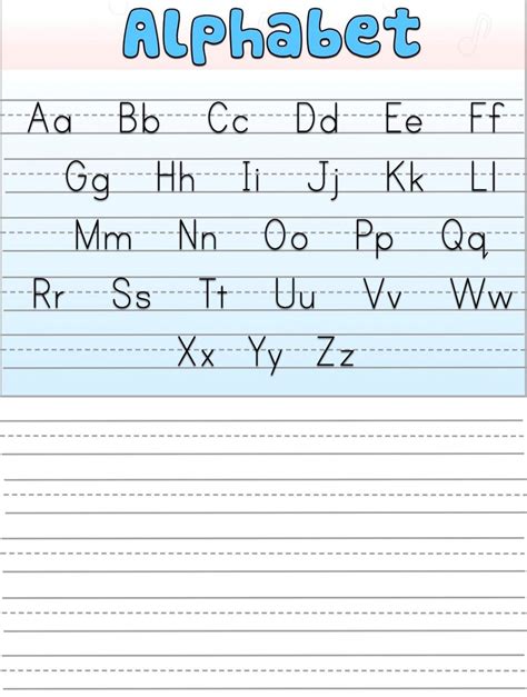 Alphabet Writing Practice Worksheets For Kindergarten Pdf Writing
