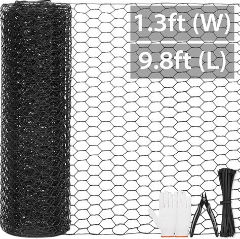Amazon.com : 15.7IN x 39.3FT Black Chicken Wire mesh,Comes with 60