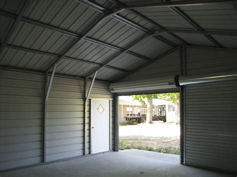 Steel Garage Interior 20x20 Metal Garage Inside