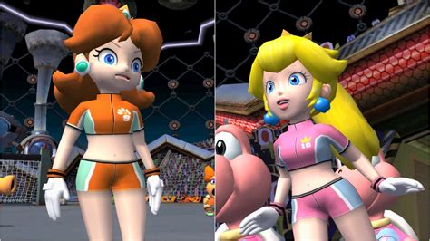 Super Mario Strikers Daisy Vs Peach Gamecube Gameplay 4k60fps Youtube