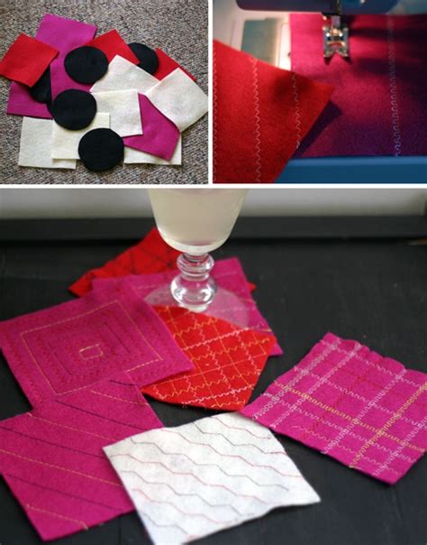 If you know how to sew, these coasters may be the most charming of the bunch. Out Of Order: DIY Felt Coasters