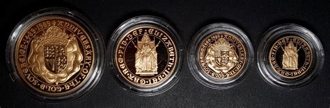 1989 500th Anniversary Of Gold Sovereign 4 Coin Set M J Hughes Coins