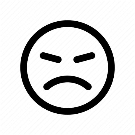 Angry Bitter Emoji Emoticon Mad Unhappy Upset Icon