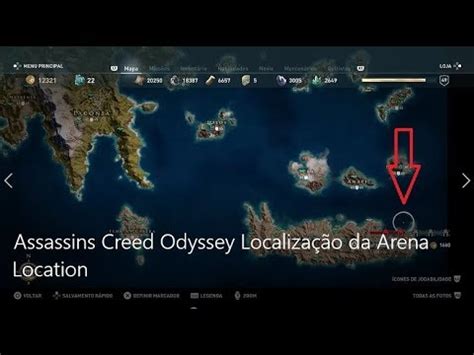 Assassins Creed Odyssey Localização da Arena Location YouTube