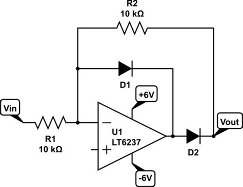 Absolute value amplifier with polarity detector. operational amplifier - Precision absolute value circuits ...