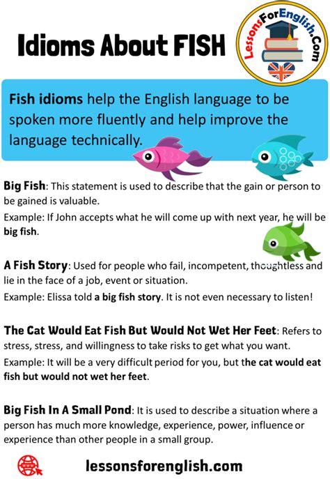 English Idioms About Fish Definition And Example Sentences Lessons