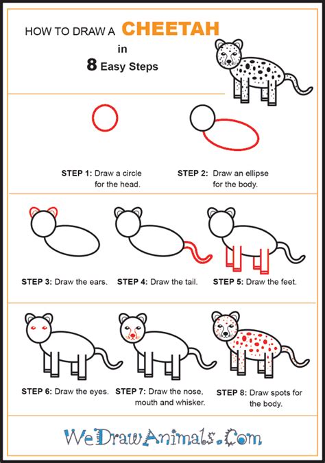 Cheetah Drawing Easy Step By Step How To Draw A Cheetah Youtube