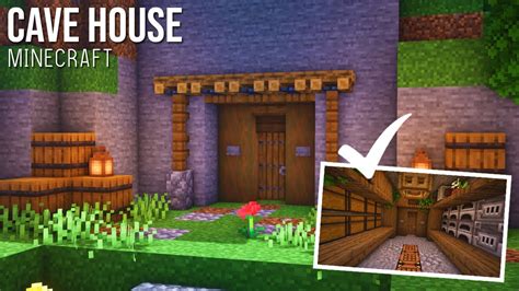 Minecraft How To Build A Simple Cave House Youtube