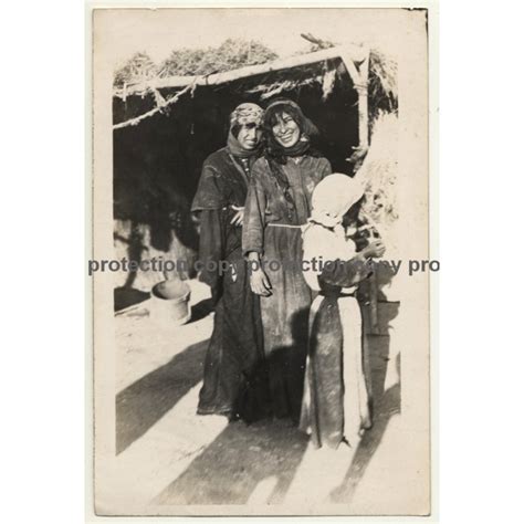 Maghreb North Africa Happy Bedouin Women Vintage Photo S S