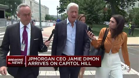 jpmorgan ceo jamie dimon arrives at capitol hill to meet with house democrats youtube