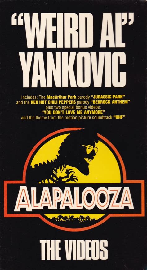Weird Al Yankovic Alapalooza The Videos 1993 Vhs Discogs
