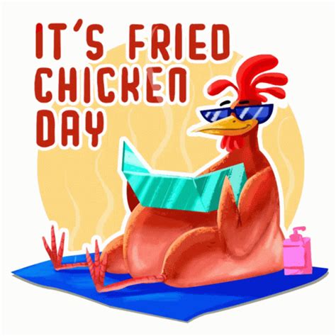 National Fried Chicken Day Fried Chicken And Curlyfries Gif National