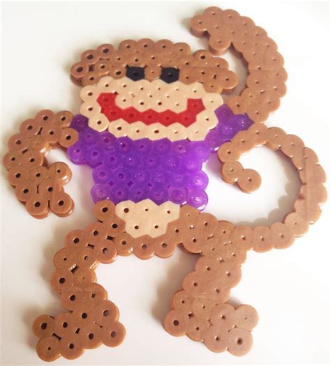 Cute Monkey Easy Perler Bead Patterns Perler Bead Art Hama Beads Design