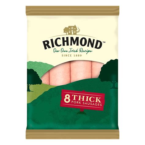 Richmond 8 Thick Pork Sausages Co Op