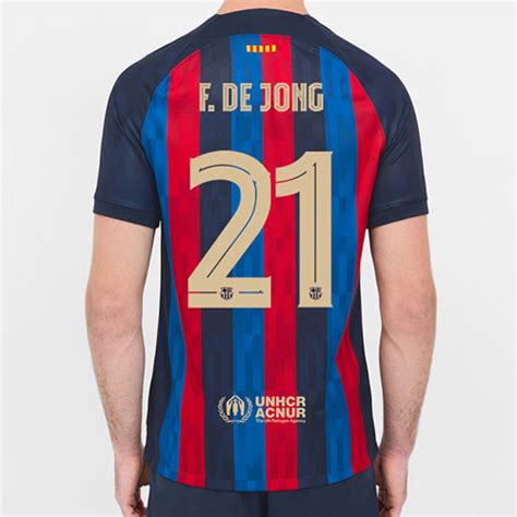 Camiseta Fc Barcelona 20222023 De 1ª EquipaciÓn 21 Fde Jong