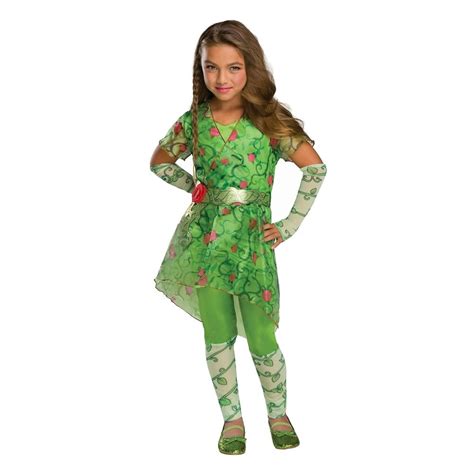 Poison Ivy Dc Comics Superhero Girls Fancy Dress Halloween Deluxe Child