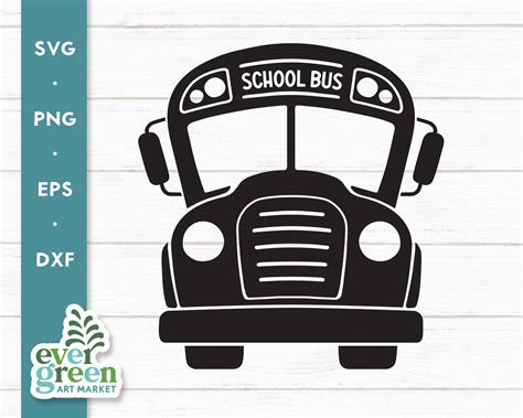 School Bus Silhouette Svg Bus Driver Simple Svg Back To Etsy Canada