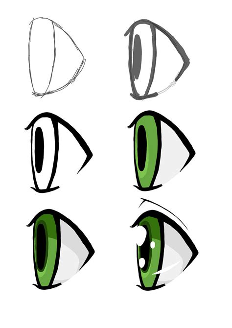 Surprised Anime Eyes Side View