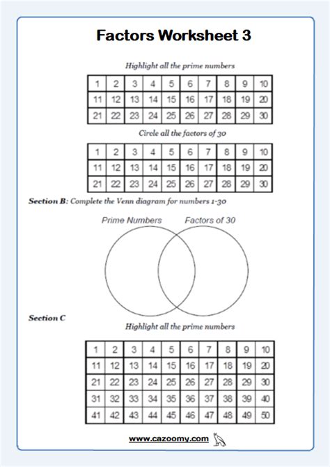 Prime Numbers Worksheets Practice Questions And Answers Cazoomy