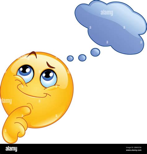 Thinking Emoticon Stock Vector Image And Art Alamy