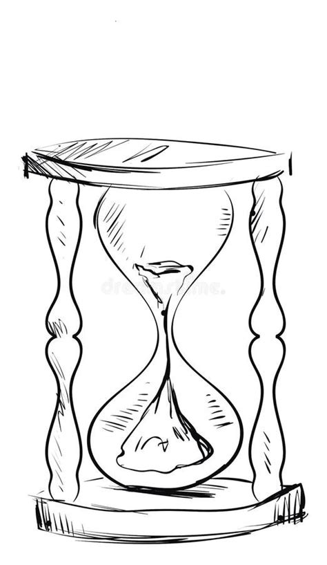 Hourglass Sketch Stock Vector Illustration Of Drawing 26513808