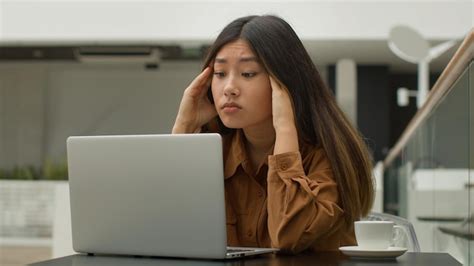 Premium Photo Exhausted Overworked Asian Chinese Japanese Woman