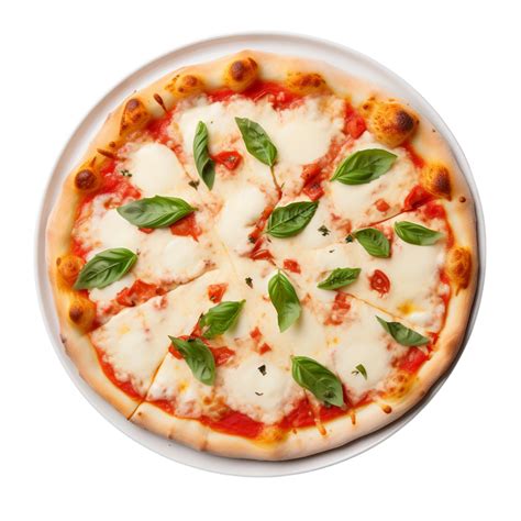 Ai Gerado Delicioso Margherita Pizza Em Transparente Fundo 36498040 Png