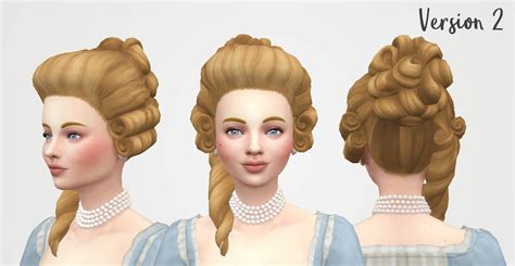 Ts4 Georgiana Rococo Updo History Lovers Sims Blog