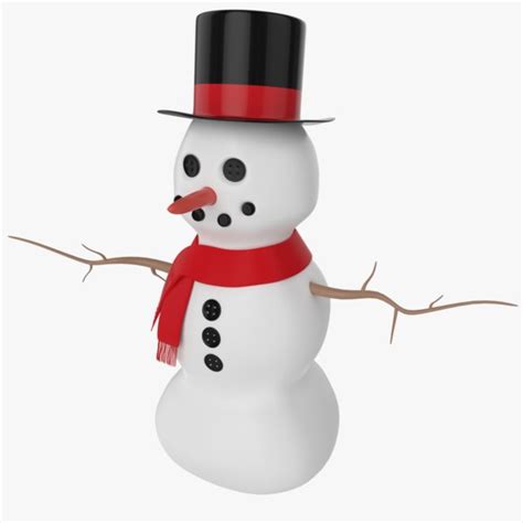 Snowman Blender Models For Download Turbosquid