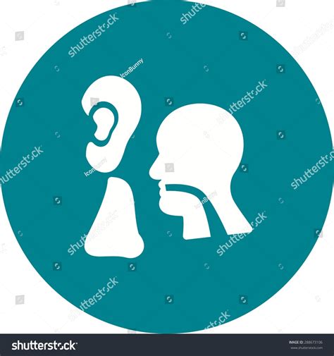 Ear Nose Throat Ent Icon Vector Stock Vector Royalty Free 288673106