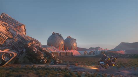 Artstation Space Colony Visiting