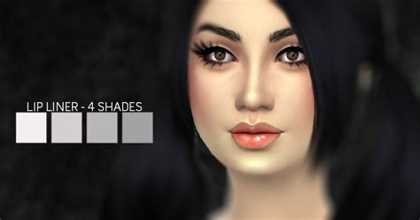 Sims 4 Ccs The Best Lip Liner Set By Tomfrostt