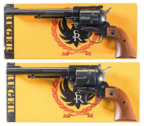 Two Ruger Blackhawk Single Action Revolvers W Boxes Rock Island Auction