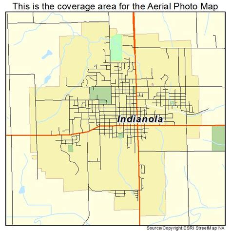 Aerial Photography Map Of Indianola Ia Iowa