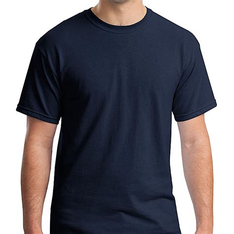 Buy White Label Round Neck Short Sleeve T Shirt Navy Blue Online