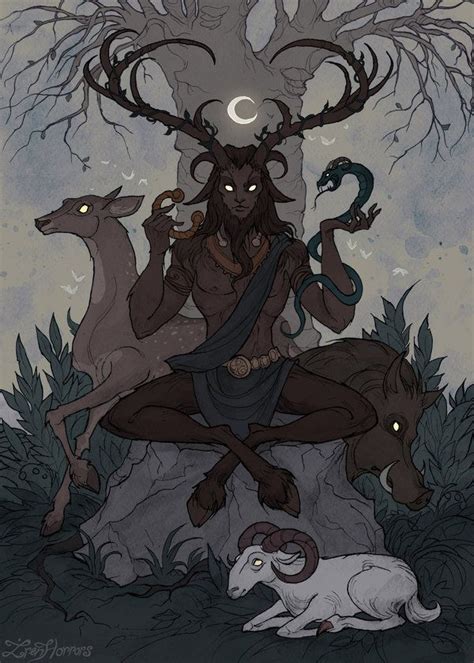 Cernunnos By Irenhorrors Pagan Art Celtic Gods Fantasy Art