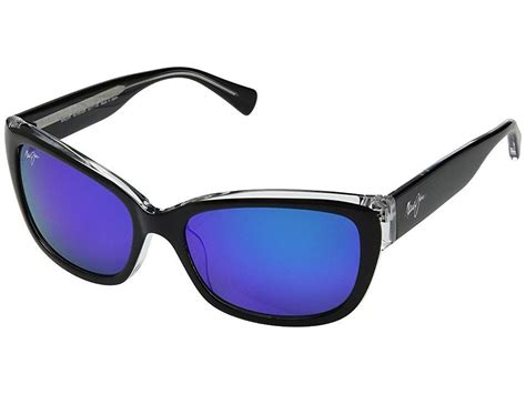 maui jim plumeria black crystal blue hawaii athletic performance sport sunglasses please