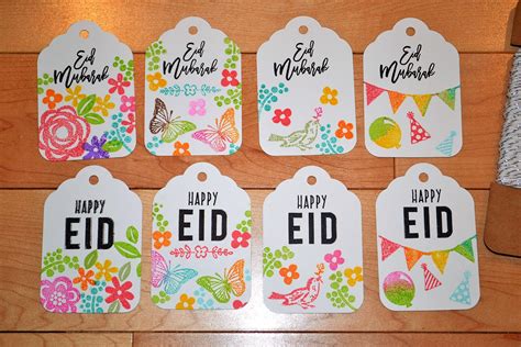 Buy Eid Mubarak Set Of 8 Tags Islamic Gift Tags Muslim Greetings
