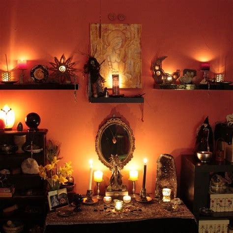 My Altar Room By Candle Light Pagan Pinterest Sacred Space Altar