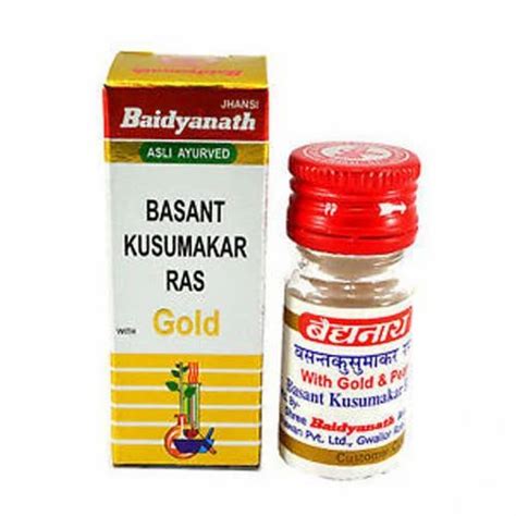 Baidyanath Basant Kusumakar Ras Gold 10 Tablets Usage Personal And Clinical At Best Price In