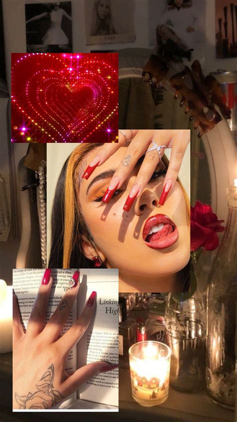 Kali Uchis Wallpaper Red Aesthetic Aesthetic Wallpapers Face Makeup