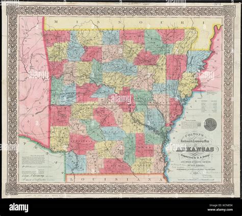 Map Of Arkansas Hi Res Stock Photography And Images Alamy