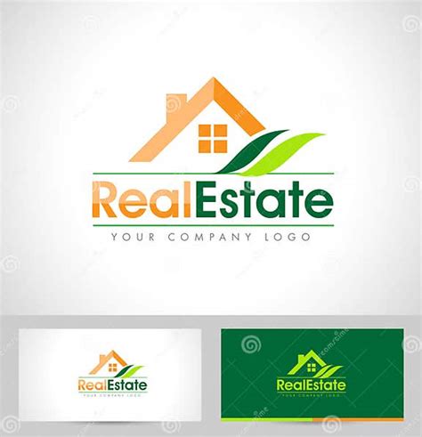 Real Estate Logo Design Stock Vector Illustration Of Construction
