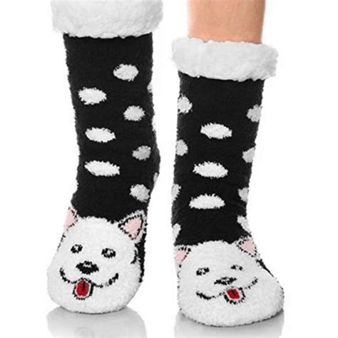 New Arrivals Winter Warm Fleece Cotton Socks Floor Home Fluffy Fuzzy Socks Christmas T Women
