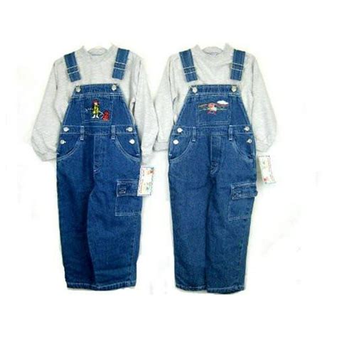 Cheerful Kids Toddler Boys Sizes 2t3t4t Cotton Denim Embroidered
