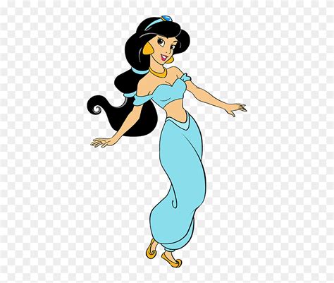 How To Draw Princess Jasmine From Disneys Aladdin Draw Princess Jasmine Step By Step Clipart