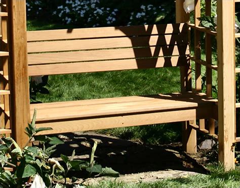 Alternate Views Of Red Cedar Canterbury Arbor Wbacked Bench And 2 Wings