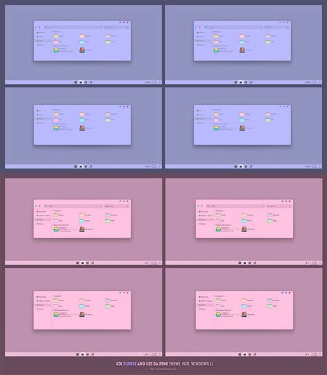 Udi Purple And Udi Da Pink Theme Windows 11 By Cleodesktop On Deviantart